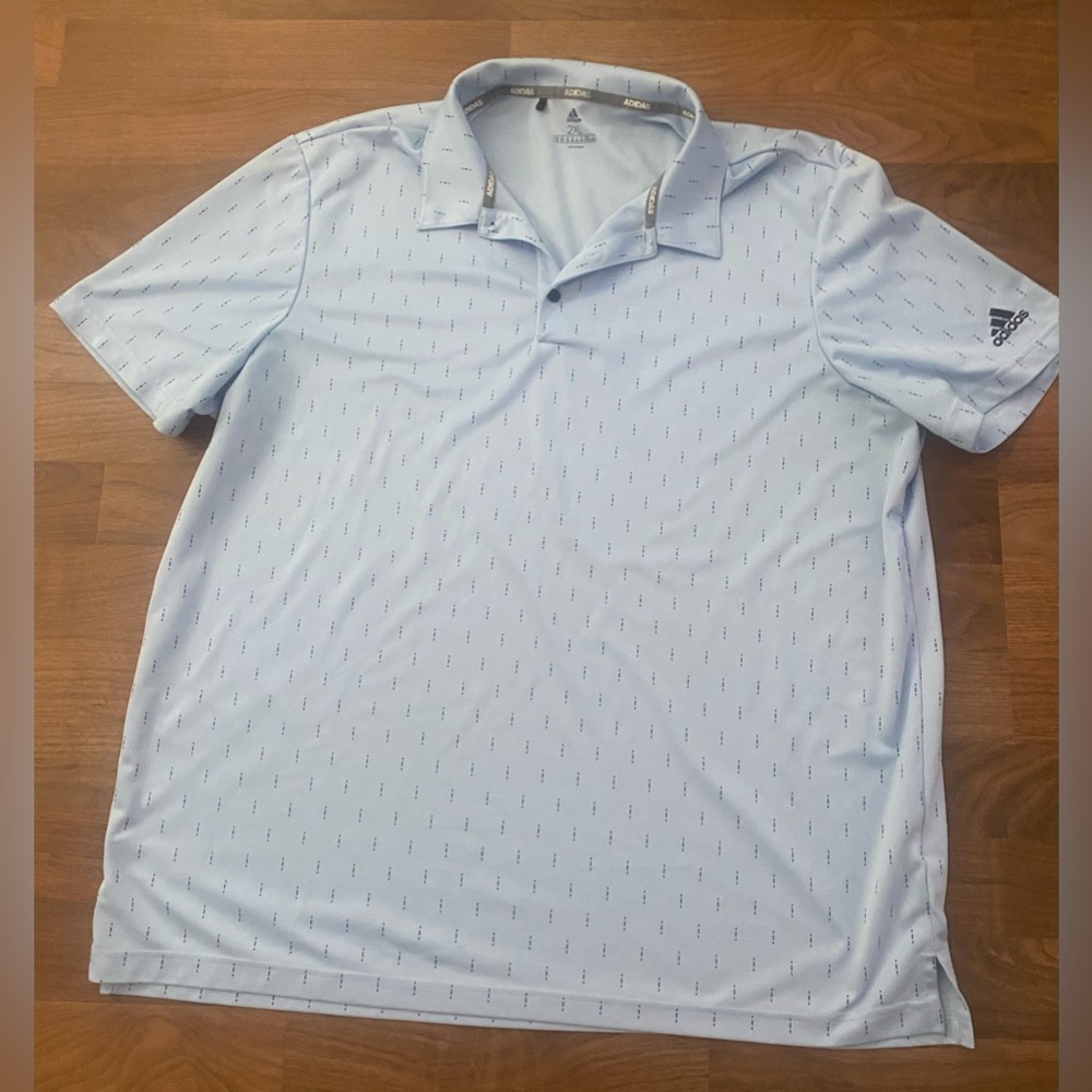 adidas Men’s Pale Blue Performance Polo 2XL